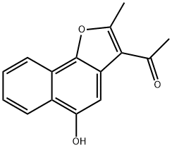 1-(5-Hydroxy-2-methylnaphtho[1,2-b]furan-3-yl)ethanone 结构式