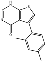 5-(2,4-DIMETHYL-PHENYL)-3H-THIENO[2,3-D]PYRIMIDIN-4-ONE 结构式