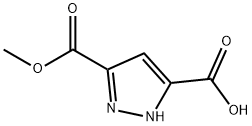 3-(甲氧羰基)-1H-吡唑-5-羧酸 结构式