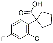 1-(2-CHLORO-4-FLUOROPHENYL)CYCLOPENTANECARBOXYLIC ACID 结构式