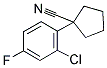 1-(2-CHLORO-4-FLUOROPHENYL)CYCLOPENTANECARBONITRILE 结构式