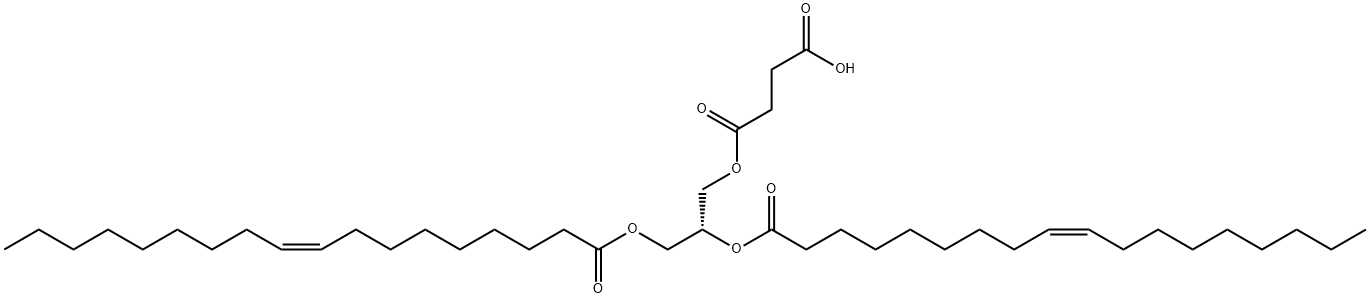 1,2-二油酰基-SN-甘油-3-琥珀酸 结构式