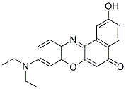 9-DIETHYLAMINO-2-HYDROXY-5H-BENZ[A]PHENOXAZIN-5-ONE 结构式