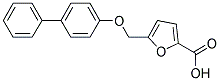 5-[([1,1'-BIPHENYL]-4-YLOXY)METHYL]-2-FUROIC ACID 结构式