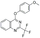 4-(4-METHOXYPHENOXY)-2-(TRIFLUOROMETHYL)QUINAZOLINE 结构式