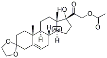 5-PREGNEN-17,21-DIOL-3,20-DIONE 21-ACETATE 3-ETHYLENEKETAL 结构式