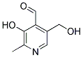 3-Hydroxy-5-hydroxymethyl-2-methyl-pyridine-4-carbaldehyde 结构式