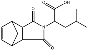 2-(3,5-DIOXO-4-AZATRICYCLO[5.2.1.0(2,6)]DEC-8-EN-4-YL)-4-METHYLPENTANOIC ACID 结构式