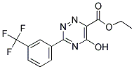 ETHYL 5-HYDROXY-3-[3-(TRIFLUOROMETHYL)PHENYL]-1,2,4-TRIAZINE-6-CARBOXYLATE 结构式