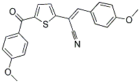 2-[5-(4-METHOXYBENZOYL)-2-THIENYL]-3-(4-METHOXYPHENYL)ACRYLONITRILE 结构式