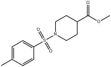 METHYL 1-[(4-METHYLPHENYL)SULFONYL]-4-PIPERIDINECARBOXYLATE 结构式