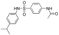N-(4-(((4-(ISOPROPYL)PHENYL)AMINO)SULFONYL)PHENYL)ETHANAMIDE 结构式