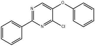 4-CHLORO-5-PHENOXY-2-PHENYLPYRIMIDINE 结构式