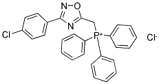 ([3-(4-CHLOROPHENYL)-1,2,4-OXADIAZOL-5-YL]METHYL)(TRIPHENYL)PHOSPHONIUM CHLORIDE 结构式