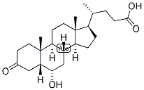 5-BETA-CHOLANIC ACID-6-ALPHA-OL-3-ONE 结构式