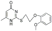 2-([2-(2-METHOXYPHENOXY)ETHYL]THIO)-6-METHYLPYRIMIDIN-4(1H)-ONE 结构式