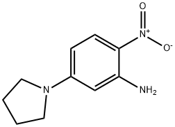 2-硝基-5-(吡咯烷-1-基)苯胺 结构式