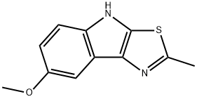 7-METHOXY-2-METHYL-4H-[1,3]THIAZOLO[5,4-B]INDOLE 结构式