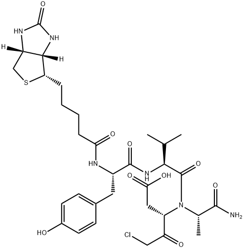 BIOTINYL-TYR-VAL-ALA-ASP-CHLOROMETHYLKETONE 结构式