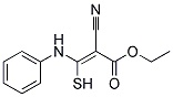 3-ANILINO-2-CYANO-3-MERCAPTOACRYLIC ACID ETHYL ESTER 结构式