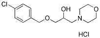 1-[(4-CHLOROBENZYL)OXY]-3-MORPHOLIN-4-YLPROPAN-2-OL HYDROCHLORIDE 结构式
