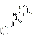 N-(4,6-DIMETHYLPYRIMIDIN-2-YL)-3-PHENYLPROP-2-ENAMIDE 结构式