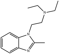 N,N-DIETHYL-2-(2-METHYL-1H-BENZIMIDAZOL-1-YL)ETHANAMINE 结构式