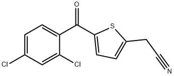 2-[5-(2,4-DICHLOROBENZOYL)-2-THIENYL]ACETONITRILE 结构式