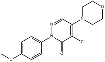 4-CHLORO-2-(4-METHOXYPHENYL)-5-MORPHOLINO-3(2H)-PYRIDAZINONE 结构式