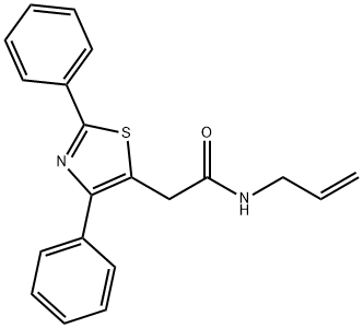 N-ALLYL-2-(2,4-DIPHENYL-1,3-THIAZOL-5-YL)ACETAMIDE 结构式