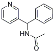 N-(苯基(吡啶-3-基)甲基)乙酰胺 结构式