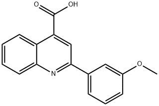 2-(3-甲氧基苯基)喹啉-4-羧酸 结构式