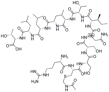 ARG-CYS(ACM)-SER-SER-ASN-ILE-THR-GLY-LEU-LEU-LEU-THR 结构式