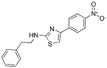 (4-(4-NITROPHENYL)(2,5-THIAZOLYL))(2-PHENYLETHYL)AMINE 结构式