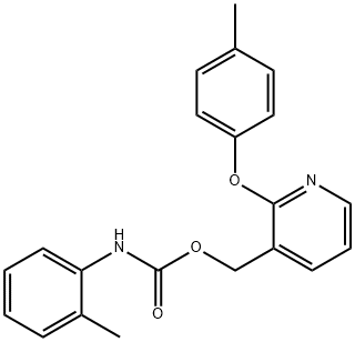 [2-(4-METHYLPHENOXY)-3-PYRIDINYL]METHYL N-(2-METHYLPHENYL)CARBAMATE 结构式