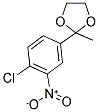 2-(4-CHLORO-3-NITROPHENYL)-2-METHYL-1,3-DIOXOLANE 结构式