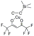 COPPER I HEXAFLUOROPENTANEDIONATEVINYLTRIMETHYLSILANE COMPLEX-COPPER II HEXAFLUOROPENTANEDIONATE 结构式