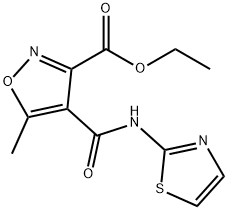 ETHYL 5-METHYL-4-[(1,3-THIAZOL-2-YLAMINO)CARBONYL]-3-ISOXAZOLECARBOXYLATE