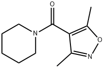 (3,5-DIMETHYLISOXAZOL-4-YL)(PIPERIDINO)METHANONE 结构式