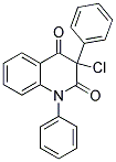 3-CHLORO-1,3-DIPHENYL-1,2,3,4-TETRAHYDROQUINOLINE-2,4-DIONE 结构式