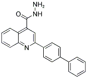 2-BIPHENYL-4-YL-QUINOLINE-4-CARBOXYLIC ACID HYDRAZIDE 结构式