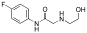 N-(4-FLUOROPHENYL)-2-[(2-HYDROXYETHYL)AMINO]ACETAMIDE 结构式