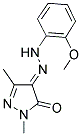 (4E)-1,3-DIMETHYL-1H-PYRAZOLE-4,5-DIONE 4-[(2-METHOXYPHENYL)HYDRAZONE] 结构式