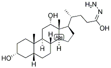 5-BETA-CHOLANIC ACID-3-ALPHA, 12-ALPHA-DIOL HYDRAZIDE 结构式