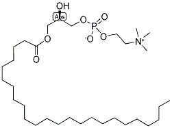 1-LIGNOCEROYL-2-HYDROXY-SN-GLYCERO-3-PHOSPHOCHOLINE;24:0 LYSO PC 结构式