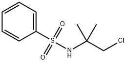 N-(2-CHLORO-1,1-DIMETHYLETHYL)BENZENESULFONAMIDE 结构式