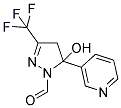 5-HYDROXY-5-PYRIDIN-3-YL-3-(TRIFLUOROMETHYL)-4,5-DIHYDRO-1H-PYRAZOLE-1-CARBALDEHYDE 结构式