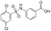 3-(2,5-DICHLORO-BENZENESULFONYLAMINO)-BENZOIC ACID 结构式