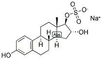 1,3,5(10)-ESTRATRIEN-3,16-ALPHA, 17-BETA-TRIOL 17-SULPHATE, SODIUM SALT 结构式