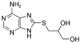 3-((6-AMINO-9H-PURIN-8-YL)THIO)PROPANE-1,2-DIOL 结构式